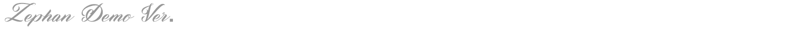 Zephan font preview
